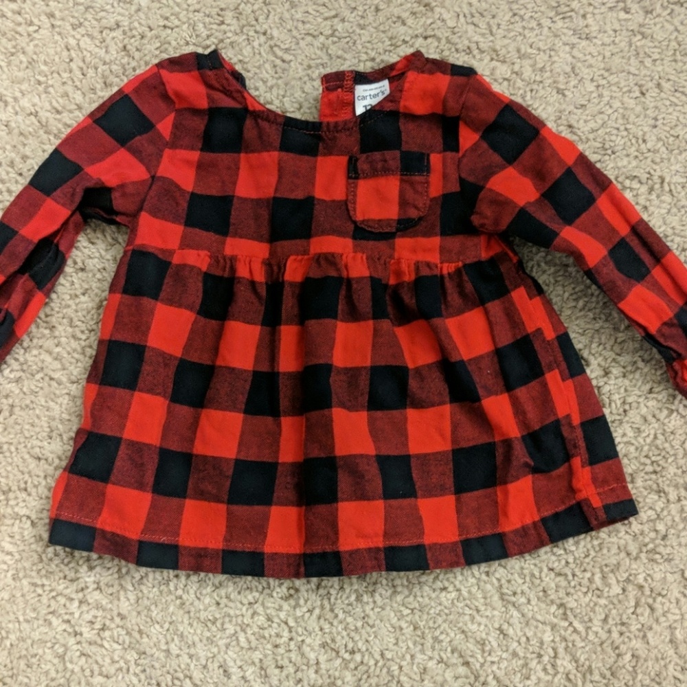 Girls plaid flannel